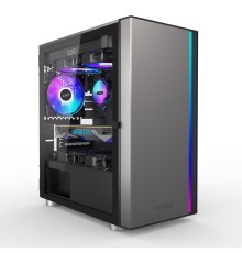 Корпус без блока питания/ Case PCCooler LM300 ARGB BK, Mini-Tower, TG, 1x120mm ARGB, 1xUSB-A 3.0 + 2xUSB-A 2.0, mATX, mITX Black
