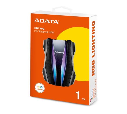Внешний накопитель Внешний HDD 1TB USB 3.2 Gen 1 (USB 5Gbps) COLOR BOX черный