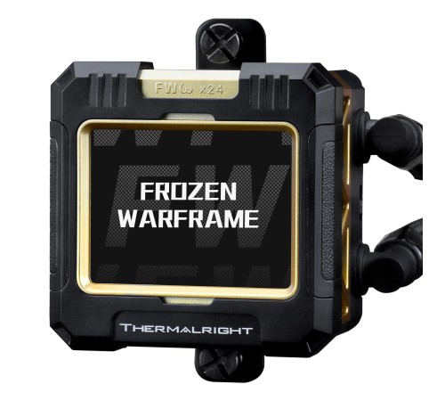 Водяное охлаждение для процессора/ Water Cooling System Thermalright Frozen Warframe 360 Black Argb (360mm, Black, ARGB/ Fans: 3x120mm, 70.84CFM, 29.8dBA, 2000RPM/ Pump height 60mm, 23dBA, 3000RPM, Rad thickness 27mm/ S: 1200, 1700, 1851, 2011, 2066, 115X