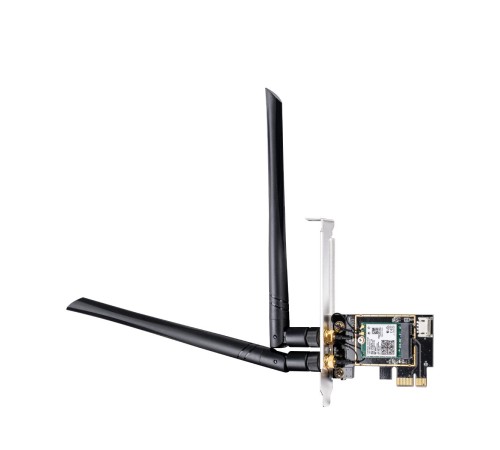 Адаптер Wi-Fi/ 3000Mbps Wi-Fi 6 / Bluetooth 5.0 PCI Express Adapter, Intel AX200 module, 2T2R, 2402Mbps at 5GHz + 574Mbps at 2.4GHz, 802.11ax/ac/a/b/g/n, 2 detachable antennas, Ver 1.0 Адаптер Wi-Fi/ 3000Mbps Wi-Fi 6 / Bluetooth 5.0 PCI Express Adapter, Intel AX200 module, 2T2R, 2402Mbps at 5GHz + 574Mbps at 2.4GHz, 802.11ax/ac/a/b/g/n, 2 detachable antennas, Ver 1.0