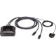 2-Портовый 4K USB-C переколючатель с пультом ДУ/ 2-Port USB-C 4K USB KVM with RC
