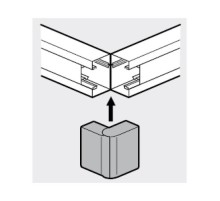 Внешний угол 100x50 мм METRA