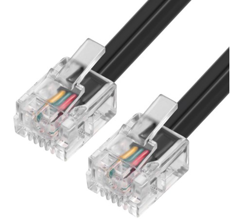 Greenconnect Телефонный шнур удлинитель для аппарата 20.0m GCR-TP6P4C2-20.0m, 6P4C (джек 6p4c - jack 6p4c) черный Greenconnect Телефонный шнур удлинитель для аппарата 20.0m GCR-TP6P4C2-20.0m, 6P4C (джек 6p4c - jack 6p4c) черный