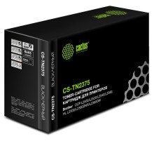-/ Картридж лазерный Cactus CS-TN2375 TN-2375 черный (2600стр.) для Brother DCP L2500/L2520/L2540/L2560 без чипа