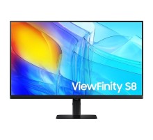 Монитор Samsung 32" ViewFinity S8 S80D S32D800EAI (VA 21:9 3840x2160x60Hz 5ms 350cd 3000:1 178/178 1,07 bill; DP; HDMI; USB3.0x3 RJ45 HAS Tilt Swiv VESA Black