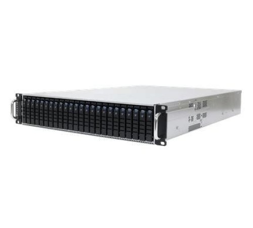 SB201-VG 2U, 24HS bay (2.5”), EOB backplane, 2x2.5”HS OS kit, dual s3647, 800W 1+1, w/ sliding rail and heatsinks ( Purley platform) (Вскрытая упаковка)