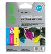-/ Картридж струйный Cactus CS-CC643 №121 многоцветный (9мл) для HP DJ D1663/D2563/D2663/D5563/F2423/F2