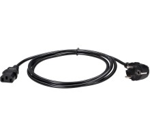 Кабель/ Кабель компьютер - розетка 220V EU (угловой)<VDE> 3GX0,5mm2, 1,8m, медь, Telecom <TY021-CU0.5-1.8M>