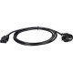 Кабель/ Кабель компьютер - розетка 220V EU (угловой)<VDE> 3GX0,5mm2, 1,8m, медь, Telecom <TY021-CU0.5-1.8M>