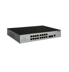 Коммутатор ORIGO Управляемый L2 коммутатор, 16x1000Base-T, 2x1000Base-X SFP, консольный порт RJ-45, комплект для установки в 19" стойку