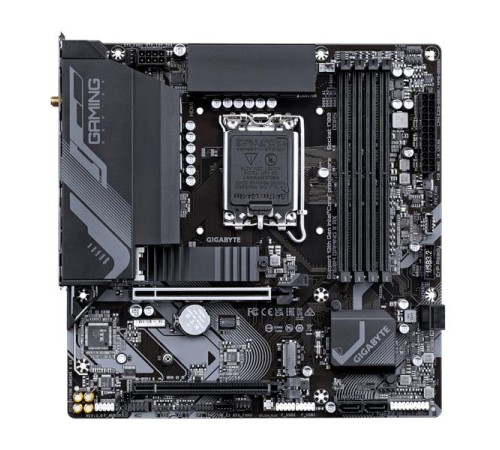 Материнская плата GIGABYTE B760M GAMING X AX, LGA1700, B760,  4*DDR5, 4*SATA, 2*M.2, 3*USB 3.2, 5*USB 2.0, 2*PCIx16, HDMI+DP, mATX