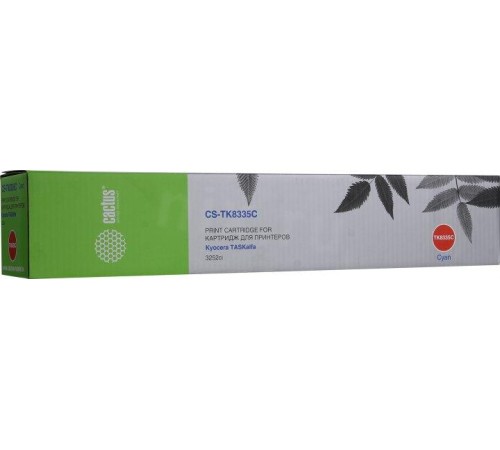 -/ Картридж лазерный Cactus CS-TK8335C TK-8335C голубой (15000стр.) для Kyocera TASKalfa 3252ci