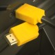 GCR Кабель 1.0m HDMI версия 1.4, черный, желтые коннекторы, OD7.3mm, 30/30 AWG, позолоченные контакты, Ethernet 10.2 Гбит/с, 3D, 4K GCR-HM440-1.0m, экран