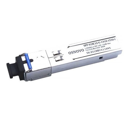 Модуль/ OSNOVO Промышленный SFP Модуль SC, 1,25 Гбит/c, до 3км, Tx:1310/Rx:1550, DDM Модуль/ OSNOVO Промышленный SFP Модуль SC, 1,25 Гбит/c, до 3км, Tx:1310/Rx:1550, DDM