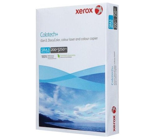 Бумага Бумага XEROX Colotech Plus Blue, 100г, A3, 500 листов (кратно 4 шт) Бумага Бумага XEROX Colotech Plus Blue, 100г, A3, 500 листов (кратно 4 шт)