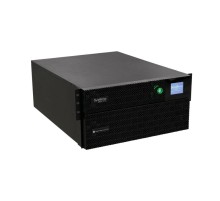 Источник бесперебойного питания Smart-Save Online SRT Systeme Electric 5000 ВА, 5000 Вт, 230 В, 1:1, 5U, в одном корпусе, конвертируемый форм-фактор, 20 шт. АКБ, 12В 5Ач, 6xIEC C13, 4xIEC C19 + клеммный вход/выход