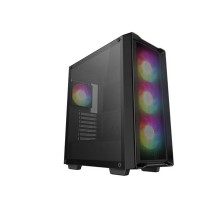 корпус Deepcool CC560 MESH V2 без БП, боковое окно (закаленное стекло), 3x120мм ARGB LED вентилятор спереди и 1x120мм ARGB LED вентилятор сзади, черный, ATX (R-CC560-BKAMA4-G-2)