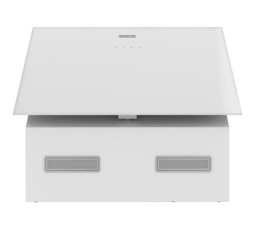 Вытяжка Franke/ Best, Вытяжка наклонная LENS 50 WH, 50 см, 1000 м3/ч, сенсорное управление, LED освещение, 62 дБ, Угольный фильтр Ф-09 (опция), Основной цвет белый, Фальштруба белый цвет