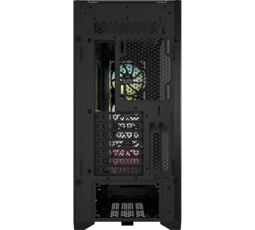 Корпус без блока питания/ Case Corsair iCUE 5000X RGB, Midi-Tower, TG, 3x120mm RGB, 2xUSB-A 3.2, 1xUSB 3.2 Type-C, E-ATX, ATX, mATX, mITX Black