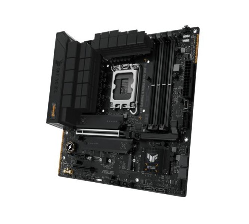 Материнская плата ASUS TUF GAMING B760M-PLUS WIFI II, LGA1700, B760, 4*DDR5, 4*SATA, 3*M.2, 3*USB 3.2, 4*USB 2.0, Type-C, 1*PCIx16, 1*PCIx4, 1*PCIx1, DP+HDMI, mATX; 90MB1HE0-M0EAY0