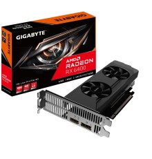 Видеокарта/ VGA GIGABYTE AMD RADEON RX 6400 D6 LOW PROFILE 4G 4GB, GDDR6/64-bit, PCIe 4.0, 1xHDMI 2.1, 1xDP, 2-slot