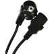 Кабель/ Кабель компьютер --> розетка 220V ( угловая Евровилка) <VDE> 3G*0,5mm2 VCOM <CE021-CU0.5-1.8> , 1.8м