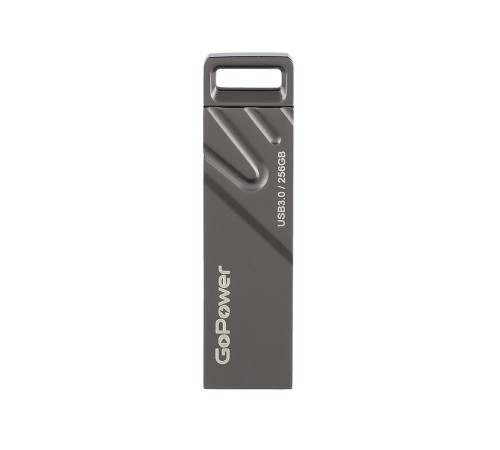 Флеш-накопитель/ Флеш-накопитель GoPower TITAN 256GB USB3.0 металл черный графит (1/50/1000)