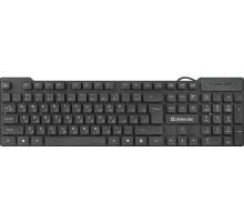 Defender Проводная клавиатура Element HB-190 USB RU,черный,полноразмерная