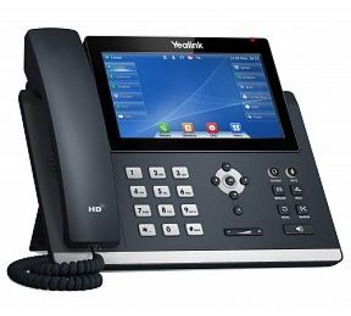 Телефон YEALINK SIP-T48U, 16 аккаунтов, цветной сенсорный экран 7" 800х480, 2 порта USB, BLF, PoE, GigE, без БП, шт Телефон YEALINK SIP-T48U, 16 аккаунтов, цветной сенсорный экран 7" 800х480, 2 порта USB, BLF, PoE, GigE, без БП, шт