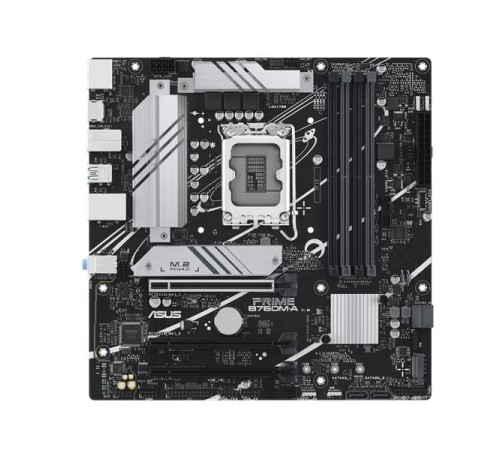 Материнская плата ASUS PRIME B760M-A-CSM, LGA1700, B760, 4*DDR5, 4*SATA, 2*M.2, 2*USB 3.2, 4*USB 2.0, 3*PCIx16, DP+2*HDMI, mATX; 90MB1EK0-M1EAYC