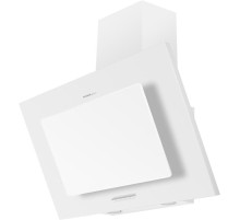 ВЫТЯЖКА HOMSair BELL 50 White/ наклонная, подвесная, кнопочное управление, 3 скорости, 650 м3/ч,до 25 м2, 47 Дб, светодиодное LED-освещение, ширина 50 см, высота 41 см, белый цвет