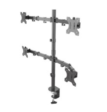 ONKRON кронштейн для четырех мониторов 13"-32" настольный, чёрный D421E