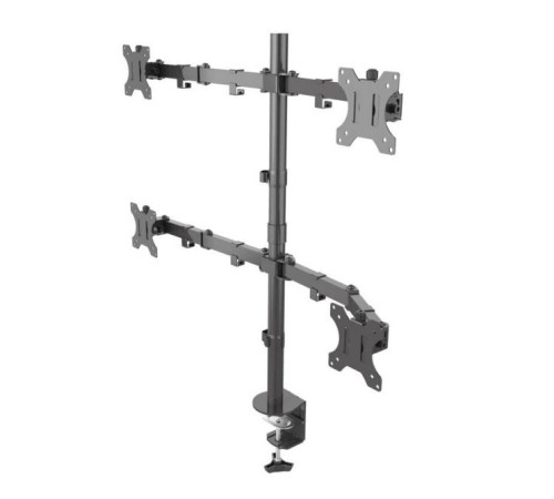 ONKRON кронштейн для четырех мониторов 13"-32" настольный, чёрный D421E ONKRON кронштейн для четырех мониторов 13"-32" настольный, чёрный D421E