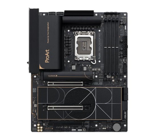 Материнская плата ASUS PROART Z890-CREATOR WIFI, LGA1851, Z890, 4*DDR5, 4*SATA, 5*M.2, 6*USB 3.2, 1*USB 2.0, Type-C, 3*PCIx16, DP+HDMI, ATX; 90MB1JD0-M0EAY0