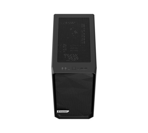 Корпус ПК без блока питания/ Case Fractal Design Meshify 2 Mini TG Dark Tint, Mini-Tower, 1x120mm + 1x140mm, 2xUSB-A 3.2 + 1xUSB 3.2 Type-C mATX, mITX, mDTX Black
