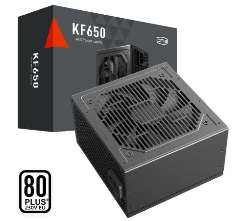 Блок питания ПК/ Power Supply PCCooler, 650W 80+ White (ATX, ATX 2.4, Non-modular, 1x24(20+4)pin 550mm, 1xCPU*2 8(4+4)pin 610+150mm, 2xPCIe 8(6+2)pin 510mm, 2xSATA*3+MOLEX4pin*1 450+150+150+150mm , Active, 120x120mm, 140x150x86mm, APFC, OVP, SCP, OPP (140