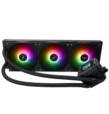 Водяное охлаждение для процессора/ Water Cooling System Thermalright Frozen Warframe SE 360 ARGB Black  (360mm, LED temp., Black, ARGB/ Fans: 3x120mm, 70.84CFM, 29.8dBA, 2000RPM/ Pump height 59mm, Rad thickness 27mm/ S: 1851, 1700, 1200, 115X, AM5, AM4)
