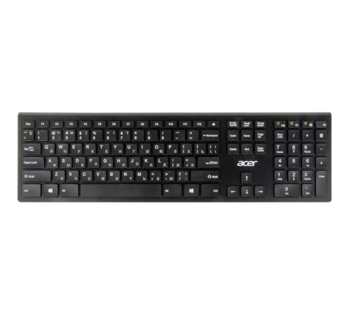 Клавиатура/ Клавиатура беспроводная Acer OKR020 Wireless 2.4G slim Multimedia black