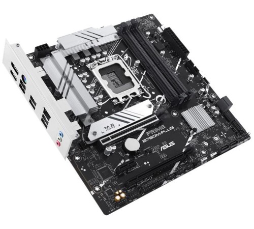 Материнская плата ASUS PRIME B760M-PLUS, LGA1700, B760, 4*DDR5, 4*SATA, 2*M.2, 2*USB 3.2, 4*USB 2.0, 2*PCIx16, 1*PCIx1, DP+HDMI, mATX; 90MB1GY0-M0EAY0