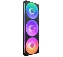 Кулер для корпуса ПК/ Case Cooler NZXT F360 RGB Core (120x120x25mm, 4-pin PWM, RGB, 75.12CFM, 30dBA, 2400RPM, Black, Single-Frame RGB Fan Unit)