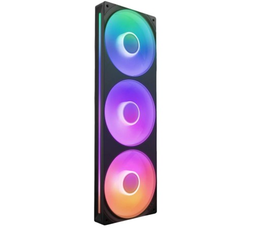 Кулер для корпуса ПК/ Case Cooler NZXT F360 RGB Core (120x120x25mm, 4-pin PWM, RGB, 75.12CFM, 30dBA, 2400RPM, Black, Single-Frame RGB Fan Unit)