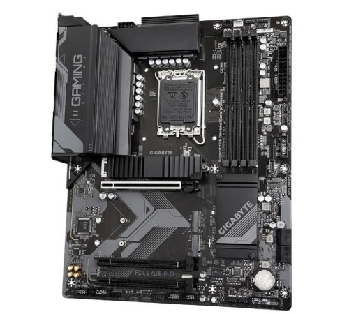 Материнская плата/ MB GIGABYTE INTEL B760 s1700, 4xDDR5(192GB), HDMI 2.0/DP, 1xPCIe 4.0x16, 2xPCIe 3.0x16, 1xLAN (2.5GbE), Wi-Fi, BT, 4xSATA 6Gb/s, 3xM.2, 1xUSB-C, 2xUSB 3.2, 5xUSB 2.0, ATX Материнская плата/ MB GIGABYTE INTEL B760 s1700, 4xDDR5(192GB), HDMI 2.0/DP, 1xPCIe 4.0x16, 2xPCIe 3.0x16, 1xLAN (2.5GbE), Wi-Fi, BT, 4xSATA 6Gb/s, 3xM.2, 1xUSB-C, 2xUSB 3.2, 5xUSB 2.0, ATX