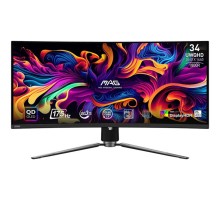 Монитор MSI MAG 341CQP QD-OLED 34,18" 21:9 UWQHD(3440x1440) QD-OLED 1800R,TrueBlack 400, 0.03ms(GTG), 1,5M:1,HDR Brightness 1000nits,2xHDMI,DP,USB-C,2xUSB-A,USB-B,Tilt,Swivel,Height,VESA,175Hz,Black,1y w-ty