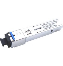 Трансивер/ OSNOVO Оптический гигабитный SFP Модуль промышленный, SC, одно волокно SM, Tx:1310/Rx:1550, до 1,25 Гбит/c, до 20 км
