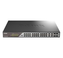 Сетевой коммутатор/ Smart L2 Surveillance Switch 24х1000Base-T PoE (8 PoE ports 802.3bt 90W), 4xCombo 1000Base-T PoE/SFP, PoE Budget 518W, Long-range PoE up to 250m