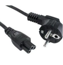 Кабель питания Cablexper Кабель питания для ноутбука Schuko-C5, 3х0.75мм2, 10А, 1.8м, черный, пакет