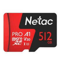 Носитель информации Netac P500 Extreme PRO 512GB MicroSDXC V30/A1/C10 up to 100MB/s, retail pack card only