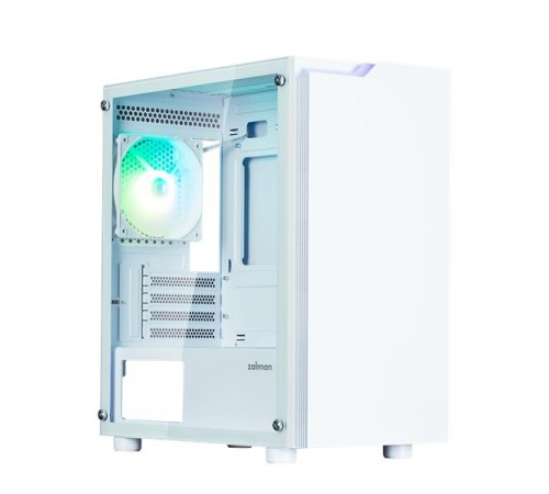 Корпус ZALMAN T4 PLUS, MATX, WHITE, WINDOW, 1 x Combo (3.5'' or 2.5''), 1x3.5'', 2x2.5", 1xUSB2.0, 2xUSB3.0, REAR 1x120mm ARGB