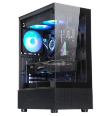 корпус Formula V Line Crystal Z1 Black, ATX, Left & Front side Tempered Glass, USB3.0*1, USB2.0*2