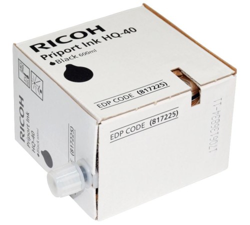 Чернила для дупликатора тип HQ40 черные (5 картриджей*600мл)/ RICOH PRIPORT BLACK INK HQ40( 5 картриджей*600мл) Чернила для дупликатора тип HQ40 черные (5 картриджей*600мл)/ RICOH PRIPORT BLACK INK HQ40( 5 картриджей*600мл)